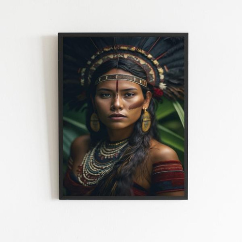 Quadro Cabocla Jurema 45x34cm - Decoração Para Quarto E Sala