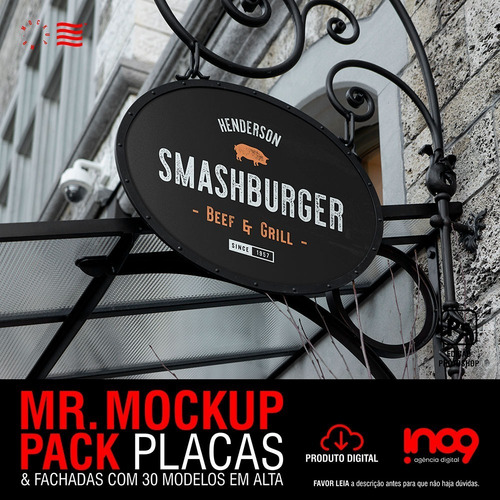 Mockups Placas & Fachadas Mr Mockup Yellow Images