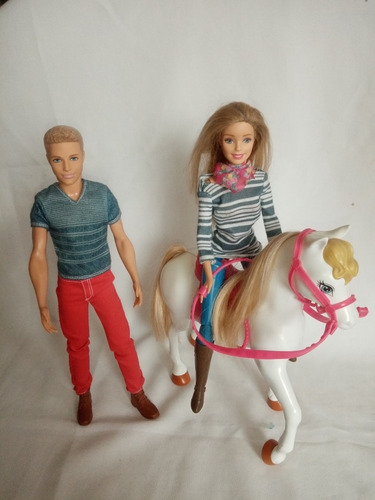 Barbie, Caballo Y Ken De Mattel 