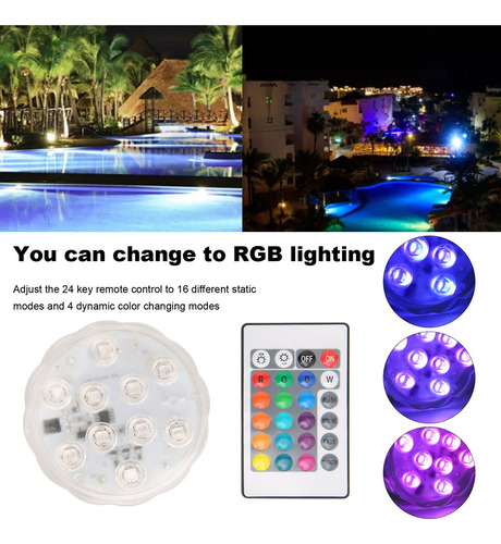 Ip68 Luz Subacuática Led Impermeable Para Piscina