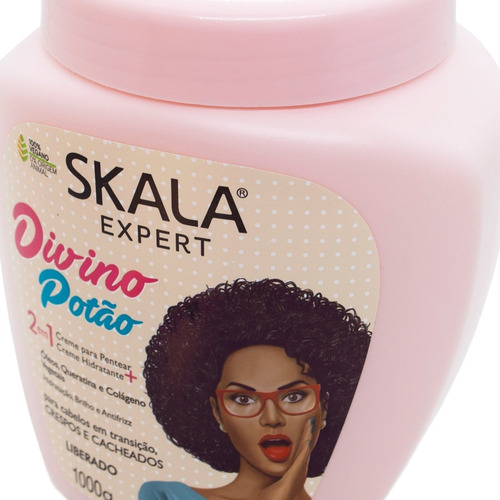 Skala Divino Potao Máscara Vegana Crema Peinar Rulos X 1kg
