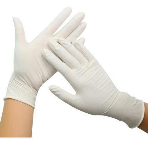 Imagen 7 de 10 de Guantes De Latex Descartable X 100u Todos Los Talles C/anmat