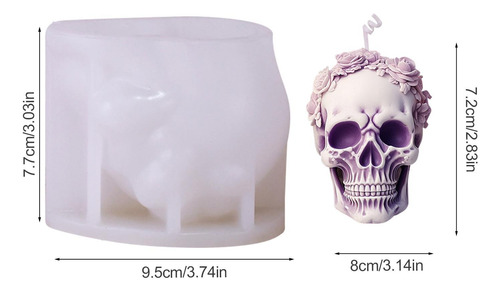 Molde De Resina De Calavera Molde De Calavera De Silicona Mo