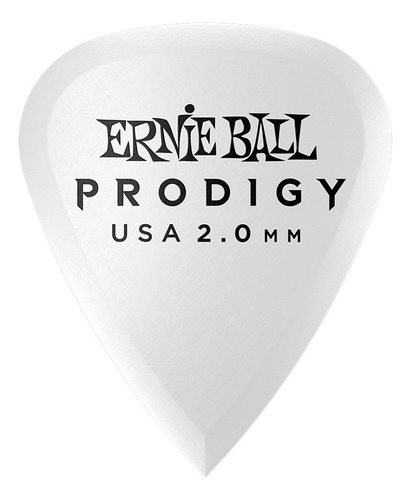 Uñetas Ernie Ball Prodigy Blancas 2.0mm Individual 1 U