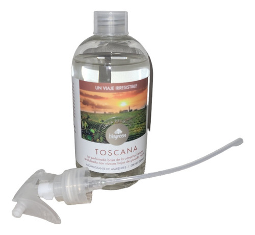 Aromatizante Con Gatillo 330ml Biogreen Toscana