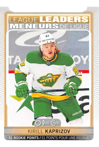 O-pee-chee 590 Kirill Kaprizov Minnesota Wild Nhl Hockey Tar