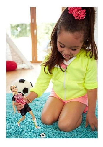 Mattel Barbie made to move soccer player