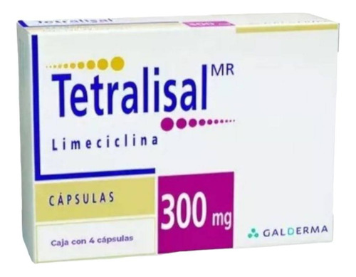 Tetra Li Sal 300mg  4 Capsulas Antiacné