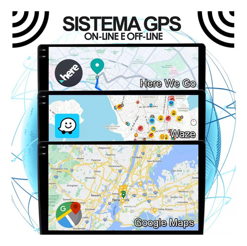 Multimidia 9pol 4+64gb Playstore Youtube Waze Honda Cr-v Gps