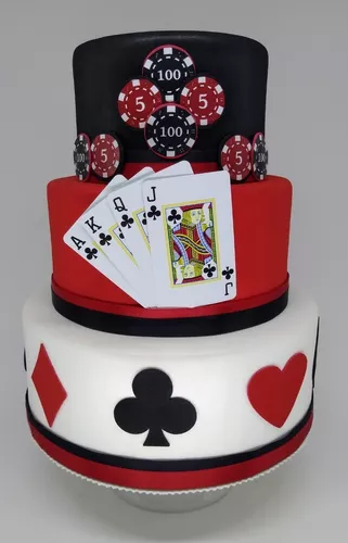 Bolo Jogo de Cartas / Bolo Baralho #fyp #fy #cake #cakedecorating #cak