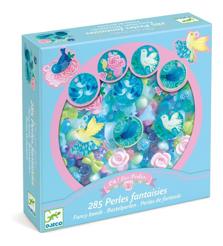 Juego Para Armar Pulseras Perlas Acrilicas Pájaros Djeco