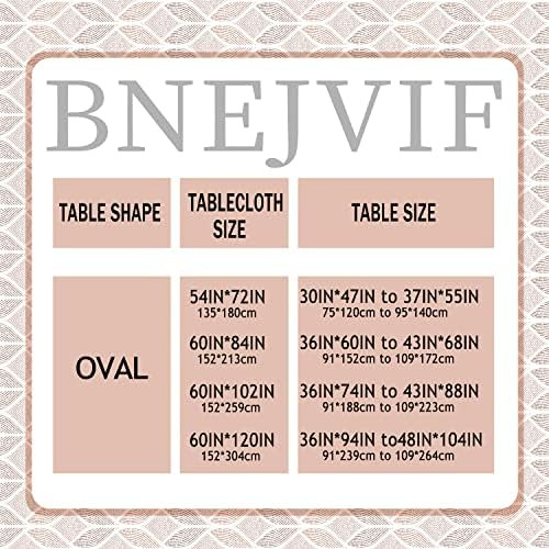 Bnejvif Mantel Ovalado, Mantel Ovalado Geométrico Moderno, M