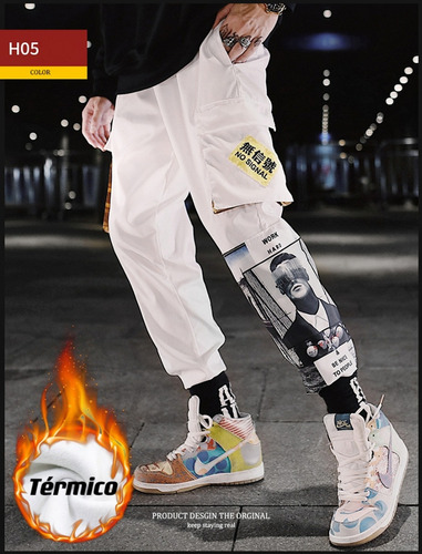 Pantalón Cargo Hip Hop Térmico Unisex Calidad Premium H05