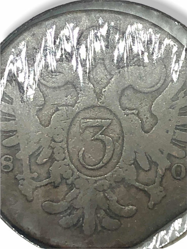 Moneda Austria Año 1800 E De 3 Kreuzer Habsburg (Usado)