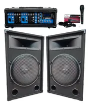 Comprar Combo 2 Bafles 15 500w C\u002Fdriver+consola Moon Buetooth\u002Fusb\u002Fsd