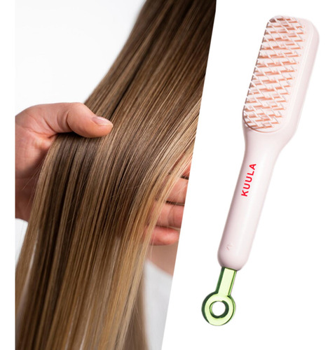 Cepillo De Pelo Autolimpiante Multiusos Para Mujer Rosa