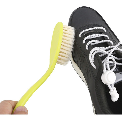 Zapatos Cepillo de plástico Zapatillas Cepillo Mango largo Limpiador de lavado Herramienta de limpieza Zapatos Herramientas de limpieza blanco 