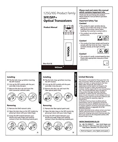 Pack 1.25g Sfp-t Copper Rj45 Compatible Con Hpp Aruba
