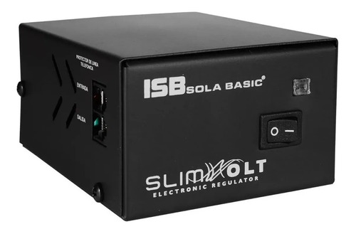 Imagen 1 de 3 de Regulador de voltaje Sola Basic SlimVolt 1300 1300VA entrada y salida de 127V negro