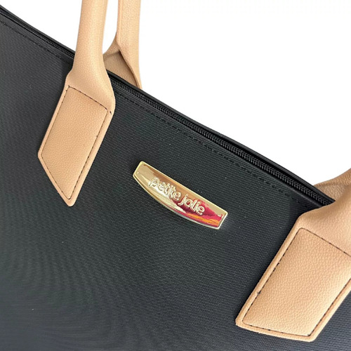Bolsa Petite Jolie Big Shopping Preto/avela Pj11275 Cor Preto Desenho Do Tecido Lisa