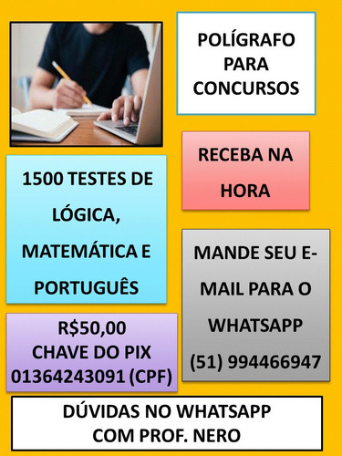 Imagem 1 de 3 de Polígrafos Para Concursos
