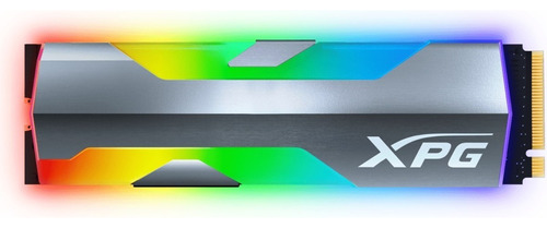 Disco Sólido Ssd Xpg Spectrix S20g 500gb Nvme Pcie Gen3 M.2 Rgb Plateado