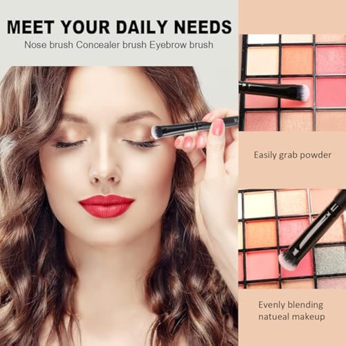 Zoreya - Juego De Brochas De Maquillaje De Pelo