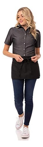 Chef Works Delantal De Cintura Reversible Unisex Para Adulto
