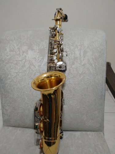 Saxofone Alto Jahnke Mib Dourado Com Chaves Niqueladas - Instrumento Novo Com Garantia Top