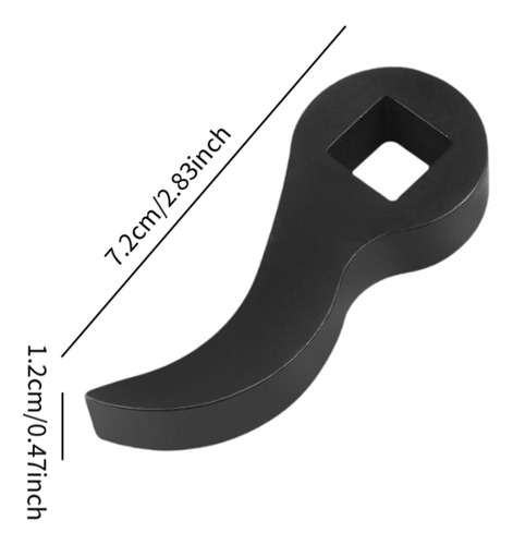 4 Cabezal Adaptador De Palanca De Palanca De 12,5 Mm Negro
