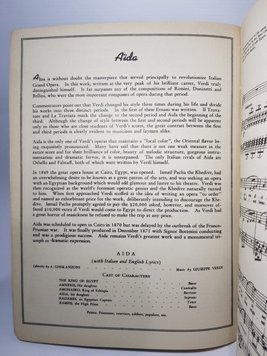 Imagen 4 de 8 de Antigua Partitura Everybody's Favorite Grand Opera Mag 56587