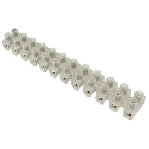 Conector Barra Borne Mod. Sindal 2,5mm Múltiplos - 10un Branco