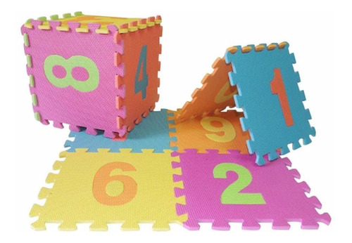 Alfombra Goma Eva Diseños Pack 10 Pcs 30x30 Cm Bebes Y Niños