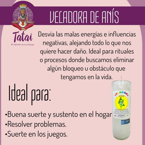 Veladora Anís Jac Casos Difíciles 1 Pieza