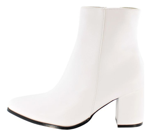 Botines Elegantes A&d Color Blanco Para Mujer Dia-703a