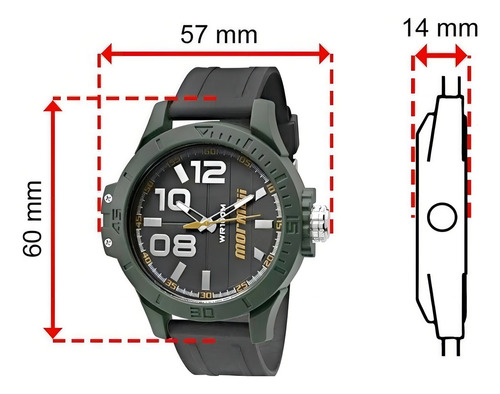 Relógio Mormaii Masculino Wave Mo2035id/8y Verde Oferta