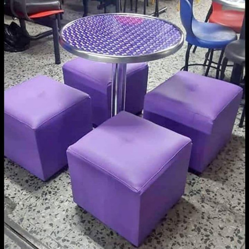 Juegos 4 Sillas Karla Y Mesa Madera Para Restaurante Bar