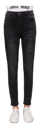 Jeans Super Skinny Lia Negro Mujer Fashion´s Park