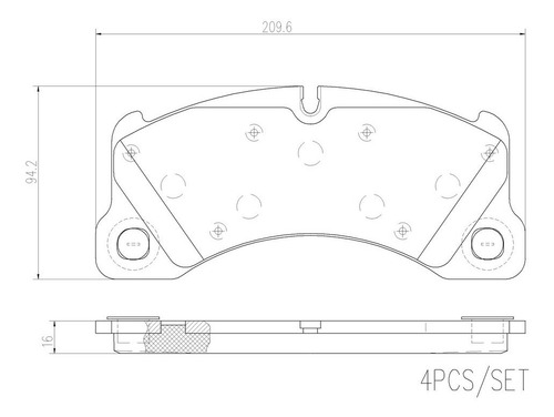 Imagen 2 de 5 de Balatas Brembo Porsche Panamera 970 4.8 2014-2015 C. Del