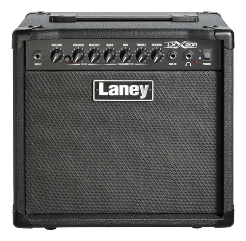 Combo Amplificador Para Guitarra De 8 Pulgadas Laney Lx20r Color Negro
