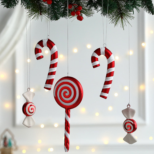 Colgantes De Caramelos, Adornos Para Árboles De Navidad, 5 U