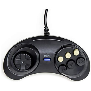 Antiguo Skool Classic Sega Genesis Controller- 6-button Game