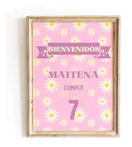 Comprar Kit Imprimible Margaritas + Banner Mesa Dulce Fondo 