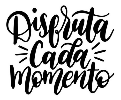 Vinilo Decorativo Pared Frases Hogar Disfruta Cada Momento