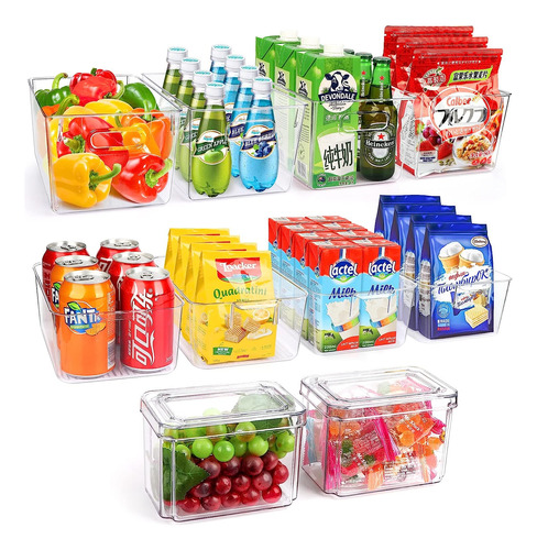 Juego De 10 Cubos Organizadores De Despensa Para Refrigerado