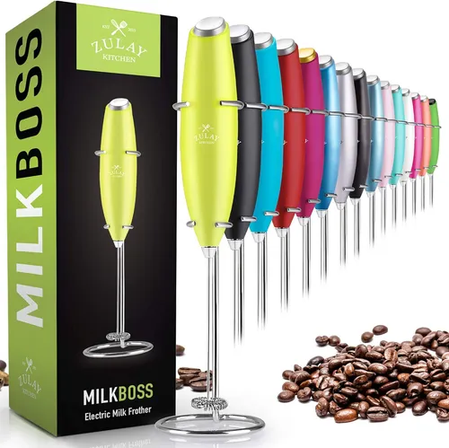 comprar Zulay Original Milk Frother Handheld Foam Maker For Latte...