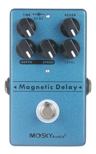 Pedal de efecto Mosky Audio Magnetic Delay  azul