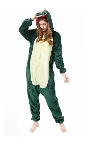 Pijama de dinosaurio para adulto sale