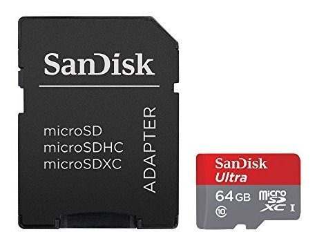 Sandisk Ultra 64 Gb Tarjeta Microshx Uhs-i Con Adaptador, Gr