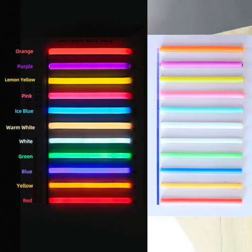 Espejo Ojo Protección Eye Luz Neon Acrílico Control Atenuado Marco Amarillo